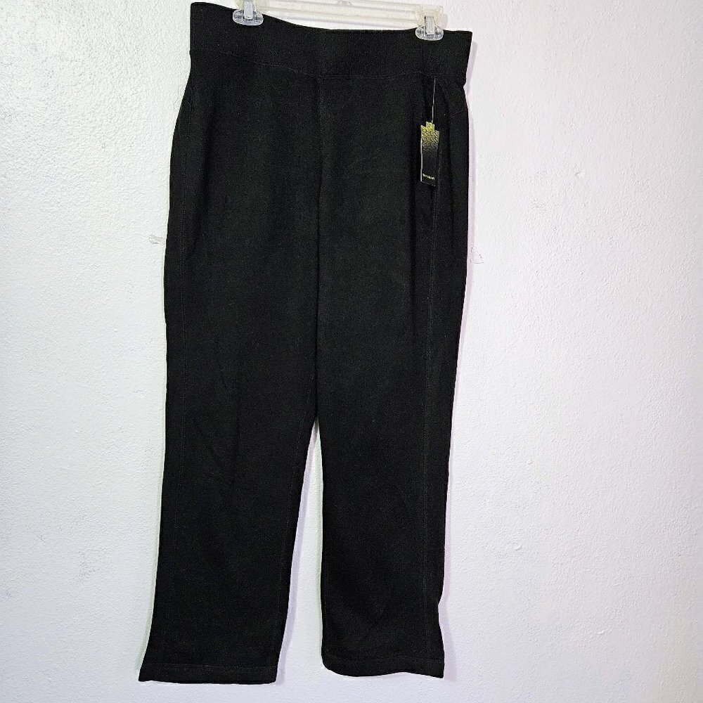 TEK GEAR WOMEN'S ACTIVEWEAR BLACK PANTS FOR YOGA LOUNGING WORKOUT,  SIZE L/S